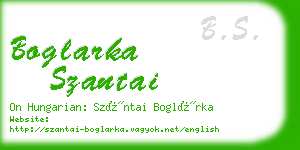 boglarka szantai business card